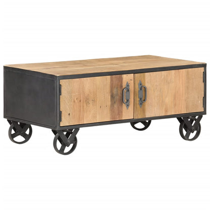 Konferenční Stolek 90 X 50 X 39 Cm Masivní Recyklované Dřevo