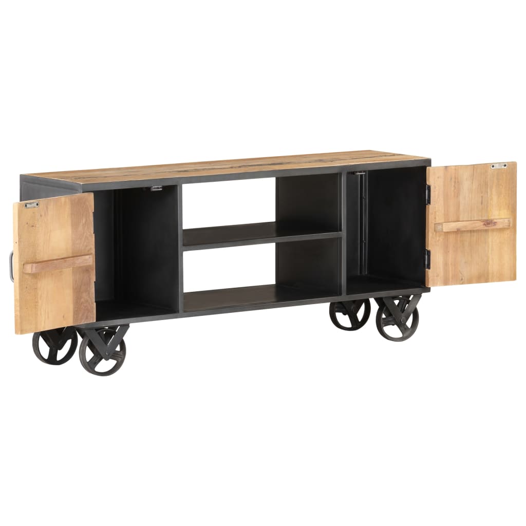 Tv Stolek 110 X 30 X 49 Cm Masivní Recyklované Dřevo