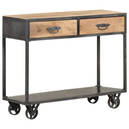 Konzolový Stolek 90 X 35 X 74 Cm Masivní Recyklované Dřevo