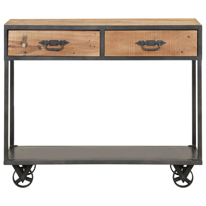 Konzolový Stolek 90 X 35 X 74 Cm Masivní Recyklované Dřevo