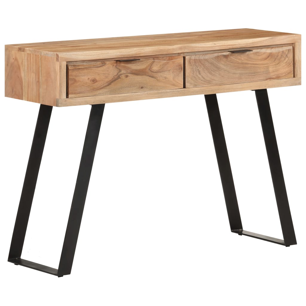 Konzolový Stolek 100X35X76 Cm Masivní Akácie S Živými Hranami Mozaika