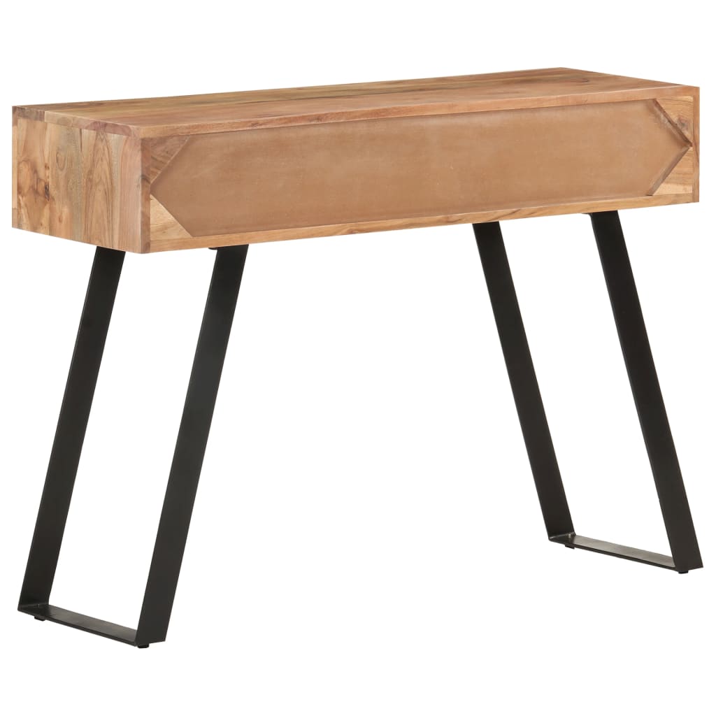 Konzolový Stolek 100X35X76 Cm Masivní Akácie S Živými Hranami Mozaika