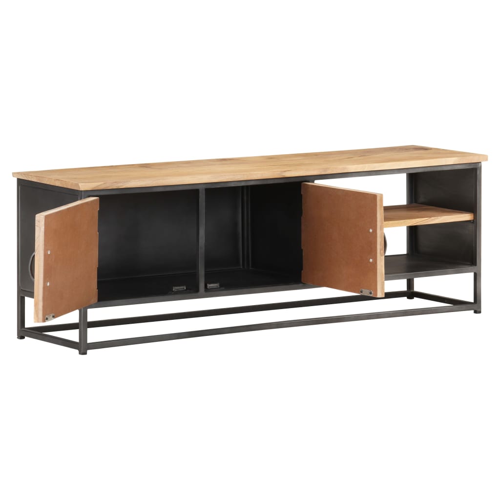 Tv Stolek 120 X 30 X 40 Cm Masivní Akáciové Dřevo Mozaika