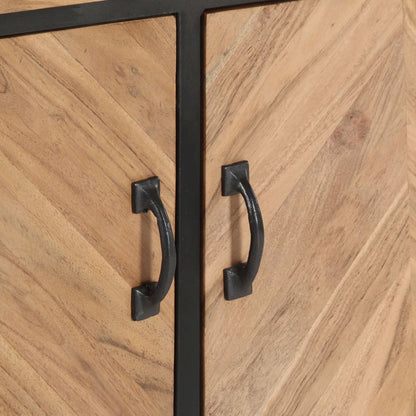 Příborník 120 X 30 X 75 Cm Masivní Akáciové Dřevo Přírodní