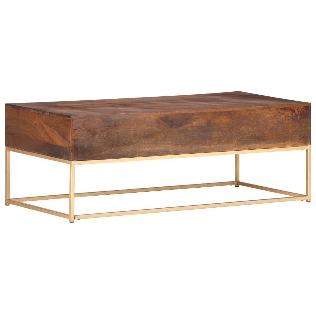 Konferenční Stolek 112 X 50 X 40 Cm Masivní Mangovníkové Dřevo