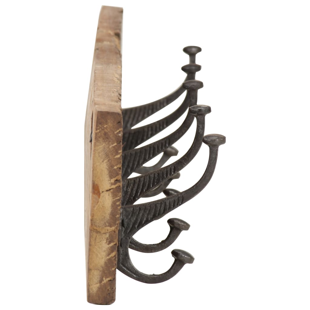 Věšák Do Předsíně S 5 Háčky 100 X 2,5 X 15 Cm Recyklovaný Masiv