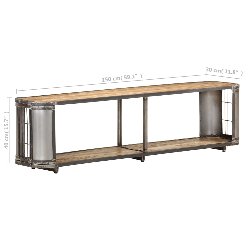 Tv Stolek 150 X 30 X 40 Cm Masivní Mangovníkové Dřevo