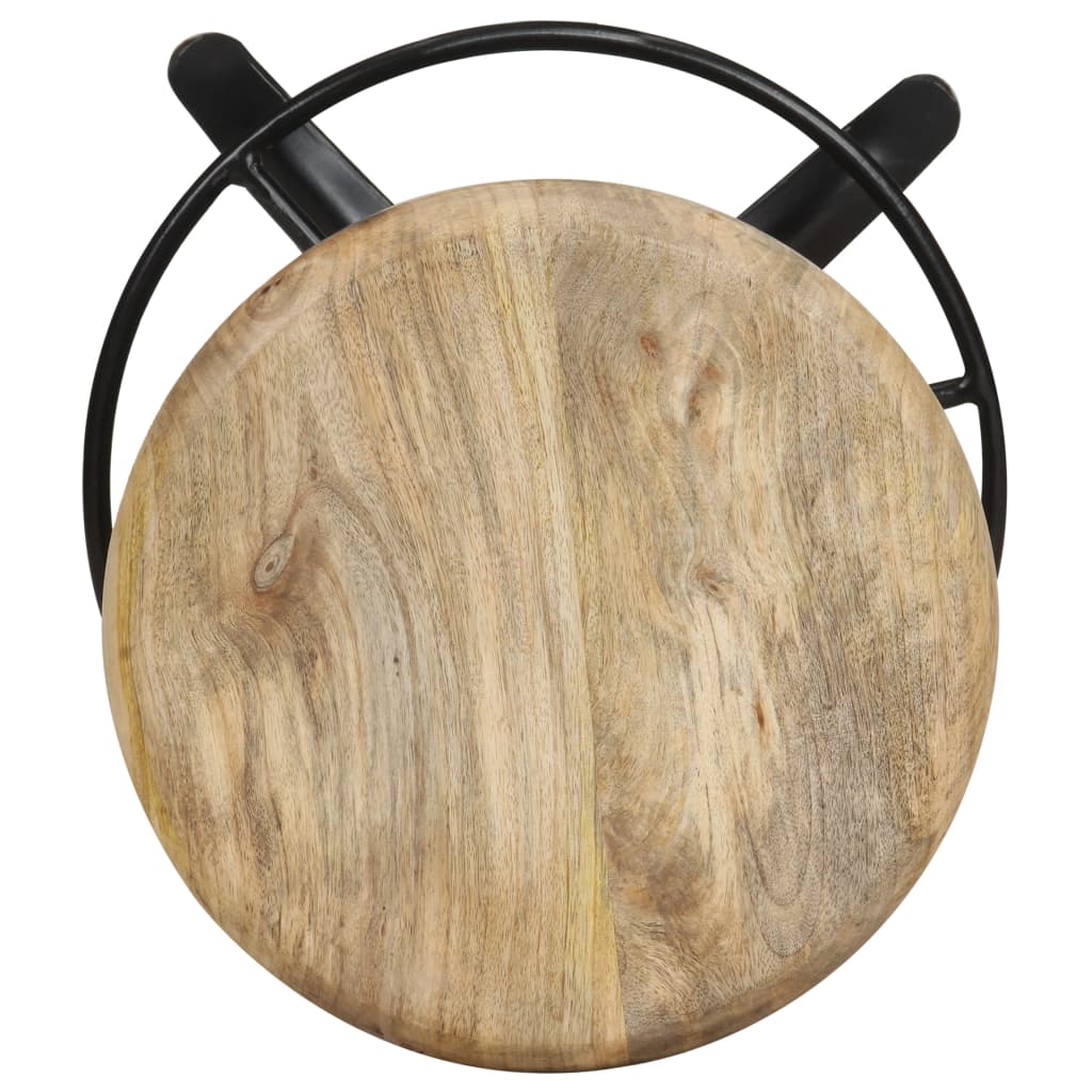 Barové Stoličky 2 Ks Masivní Mangovníkové Dřevo