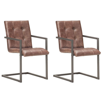 Konzolové Jídelní Židle 4 Ks Černé Pravá Kůže