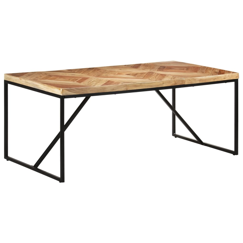 Jídelní Stůl 180 X 90 X 76 Cm Masivní Akácie A Mangovník