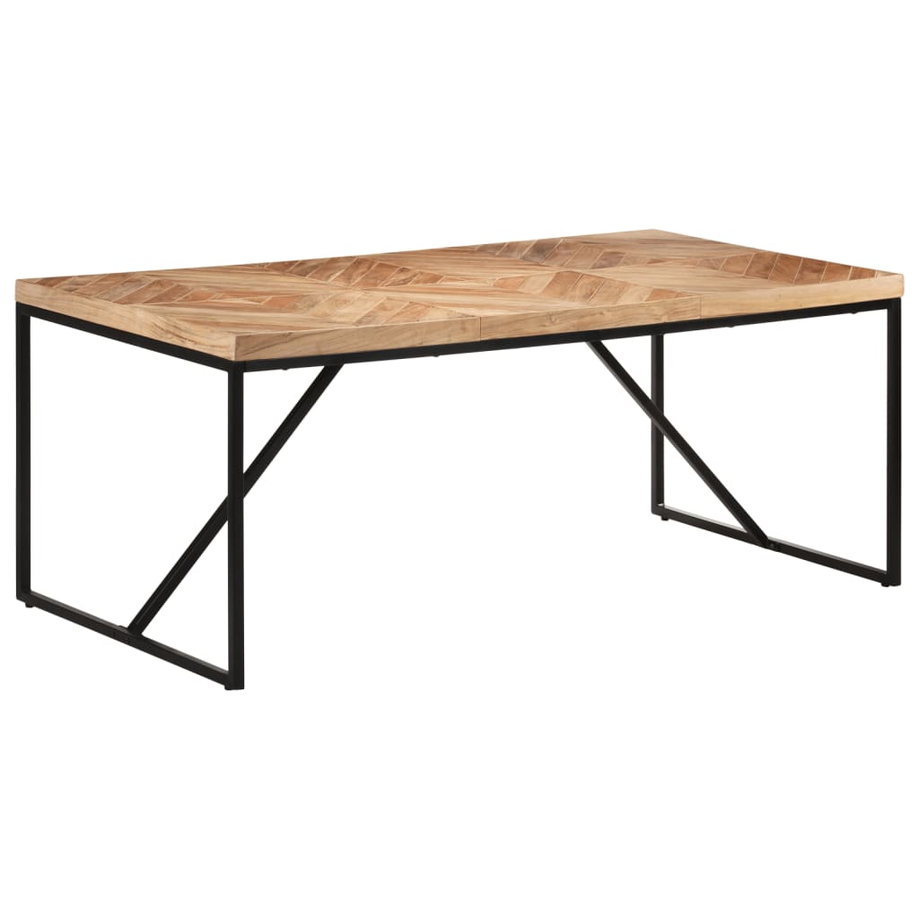 Jídelní Stůl 180 X 90 X 76 Cm Masivní Akácie A Mangovník