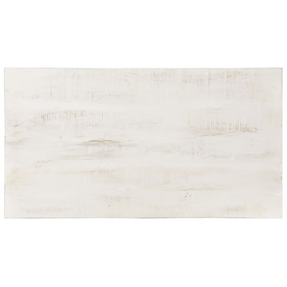 Konferenční Stolek Bílý 110X60X45 Cm Masivní Mangovníkové Dřevo