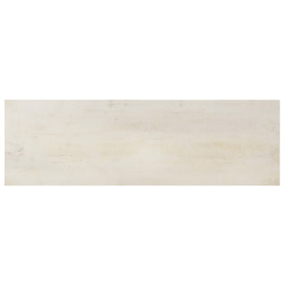 Konzolový Stolek Bílý 115 X 35 X 77 Cm Hrubé Mangovníkové Dřevo