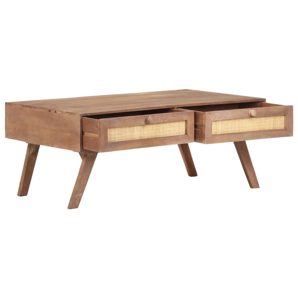 Konferenční Stolek 100 X 60 X 40 Cm Masivní Mangovníkové Dřevo