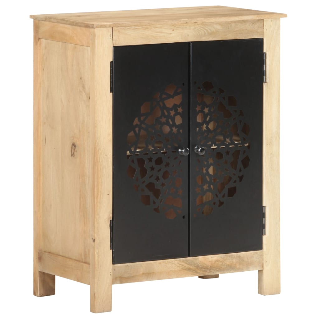 Příborník 60 X 35 X 75 Cm Masivní Mangovníkové Dřevo Vícebarevný