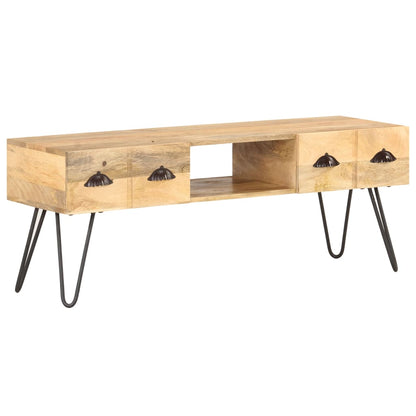 Tv Stolek 120 X 35 X 45 Cm Masivní Mangovníkové Dřevo