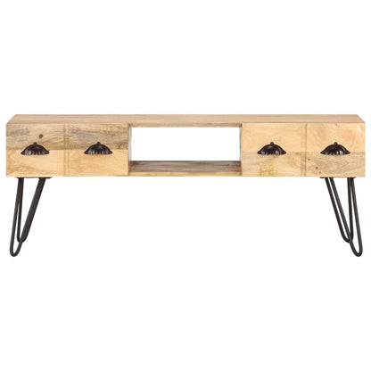 Tv Stolek 120 X 35 X 45 Cm Masivní Mangovníkové Dřevo