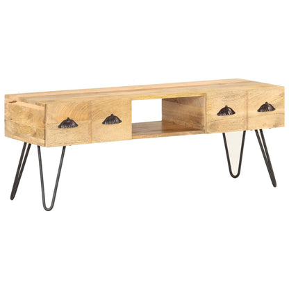 Tv Stolek 120 X 35 X 45 Cm Masivní Mangovníkové Dřevo
