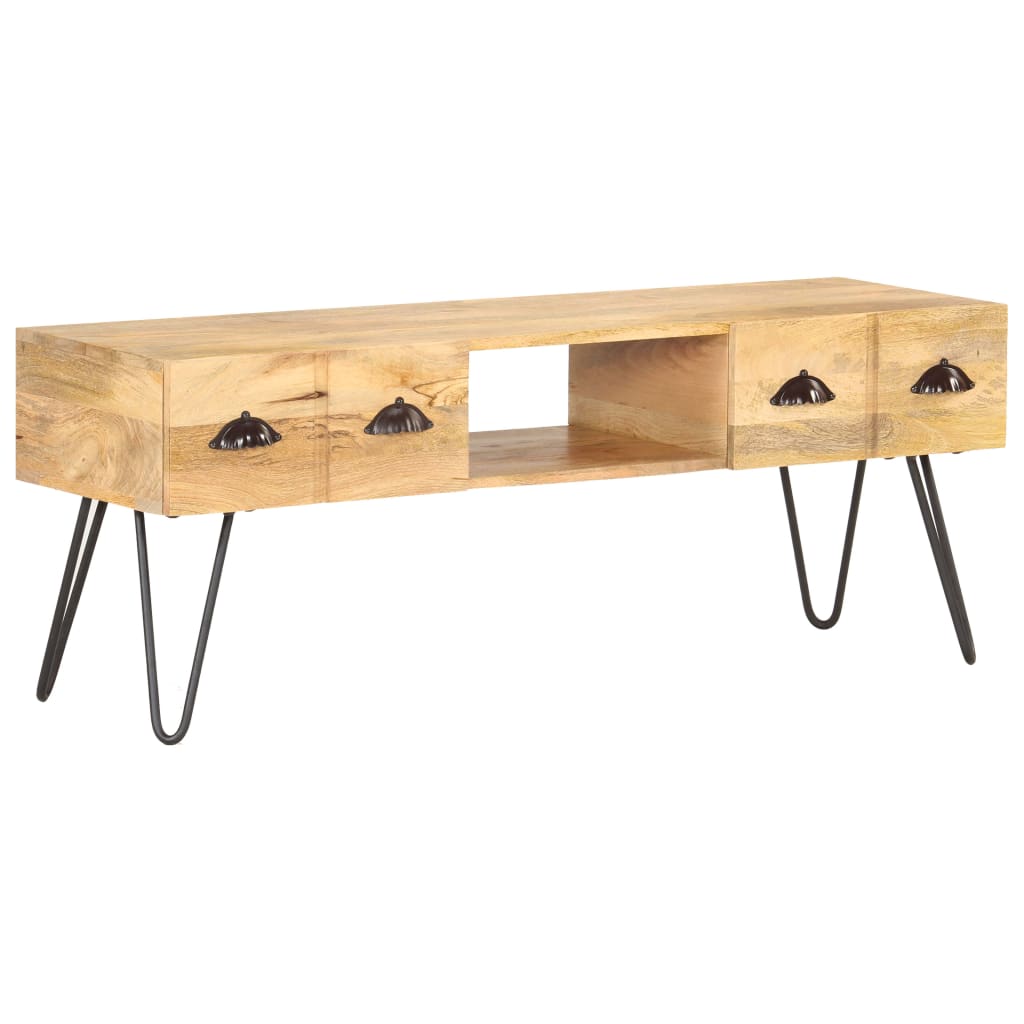 Tv Stolek 120 X 35 X 45 Cm Masivní Mangovníkové Dřevo