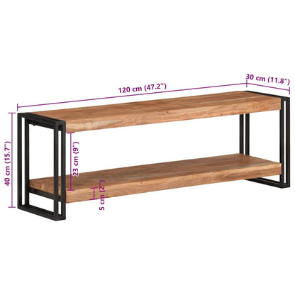 Tv Stolek 120 X 30 X 40 Cm Masivní Akáciové Dřevo