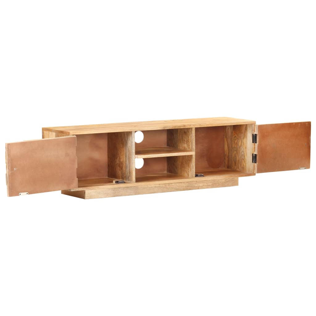 Tv Stolek 116 X 30 X 35 Cm Masivní Mangovníkové Dřevo