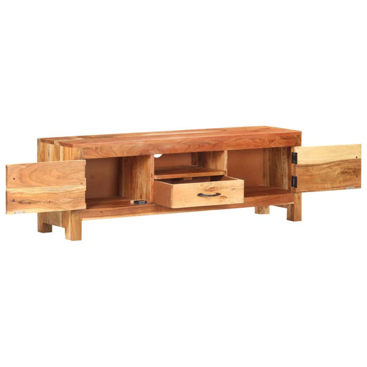 Tv Stolek 116 X 30 X 40 Cm Masivní Akáciové Dřevo