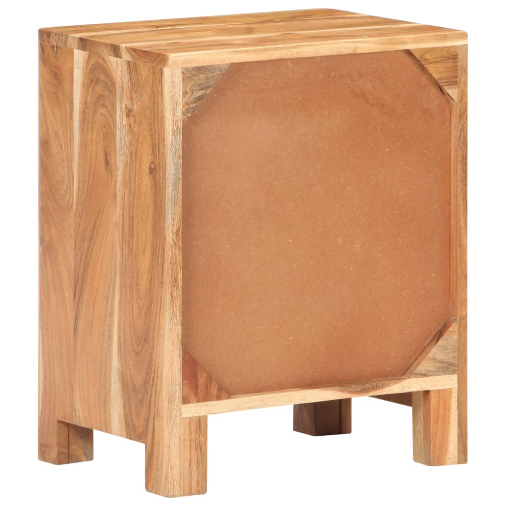 Noční Stolek 40 X 30 X 50 Cm Masivní Akáciové Dřevo
