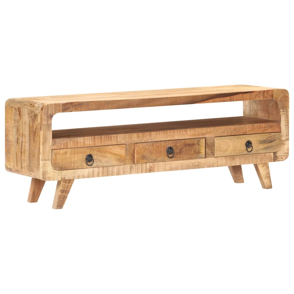 Tv Stolek 117 X 30 X 41 Cm Masivní Hrubé Mangovníkové Dřevo