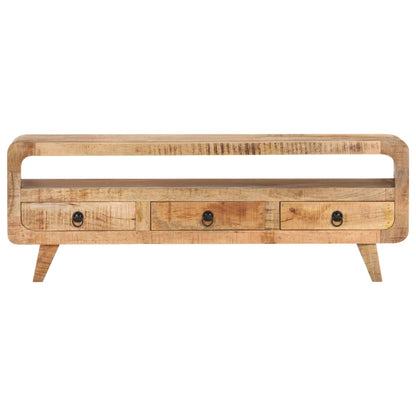 Tv Stolek 117 X 30 X 41 Cm Masivní Hrubé Mangovníkové Dřevo