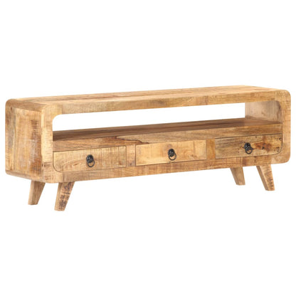 Tv Stolek 117 X 30 X 41 Cm Masivní Hrubé Mangovníkové Dřevo