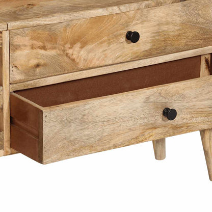 Tv Stolek 140 X 30 X 50 Cm Masivní Mangovníkové Dřevo