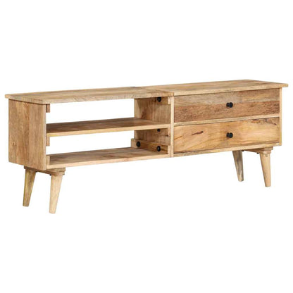 Tv Stolek 140 X 30 X 50 Cm Masivní Mangovníkové Dřevo