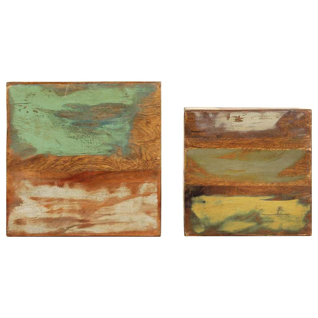 Stojany Na Květiny 2 Ks Masivní Recyklované Dřevo