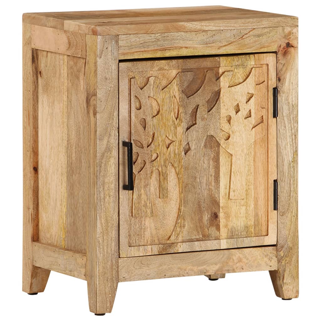 Noční Stolek 40 X 30 X 50 Cm Masivní Mangovníkové Dřevo