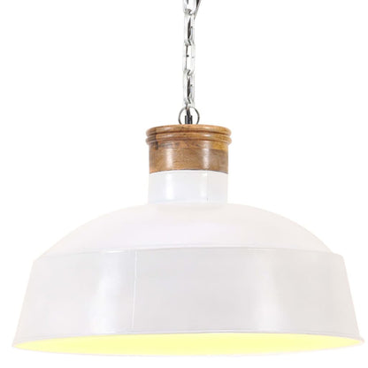 Industriální Závěsné Svítidlo 58 Cm Bílé E27