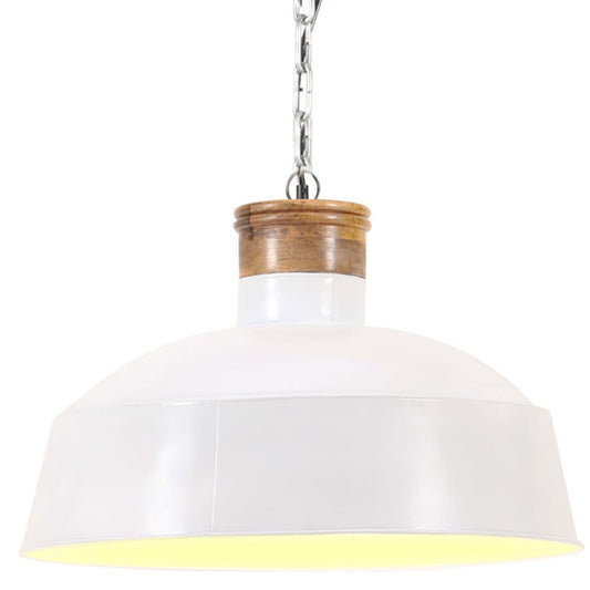 Industriální Závěsné Svítidlo 58 Cm Bílé E27