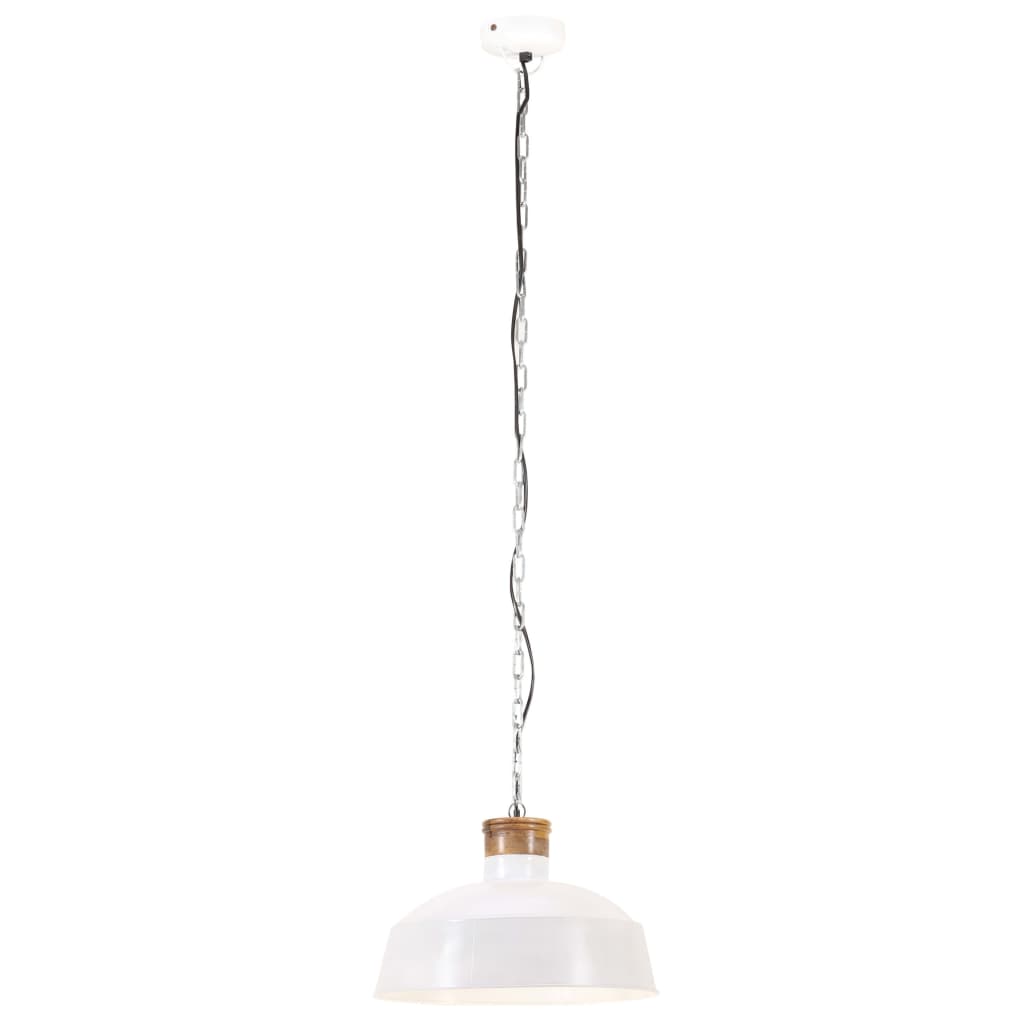 Industriální Závěsné Svítidlo 58 Cm Bílé E27