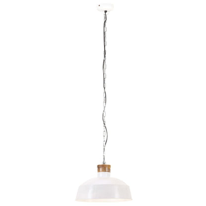 Industriální Závěsné Svítidlo 58 Cm Bílé E27