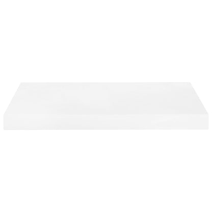Plovoucí Nástěnné Police 4 Ks Bílé Vysoký Lesk 50X23X3,8 Cm Mdf Bílá S Vysokým Leskem