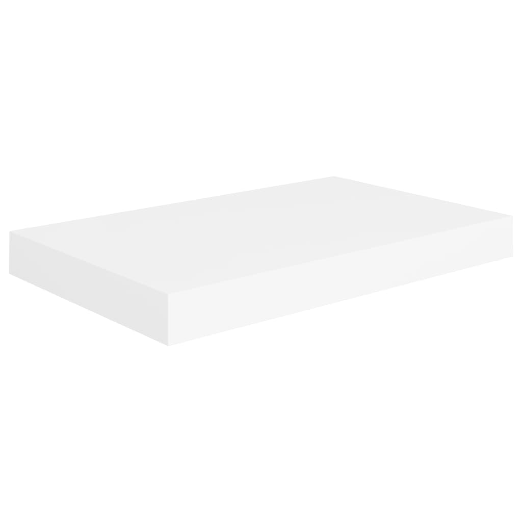 Plovoucí Nástěnné Police 4 Ks Bílé 40 X 23 X 3,8 Cm Mdf Bílá