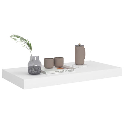 Plovoucí Nástěnné Police 4 Ks Bílé 50 X 23 X 3,8 Cm Mdf Bílá