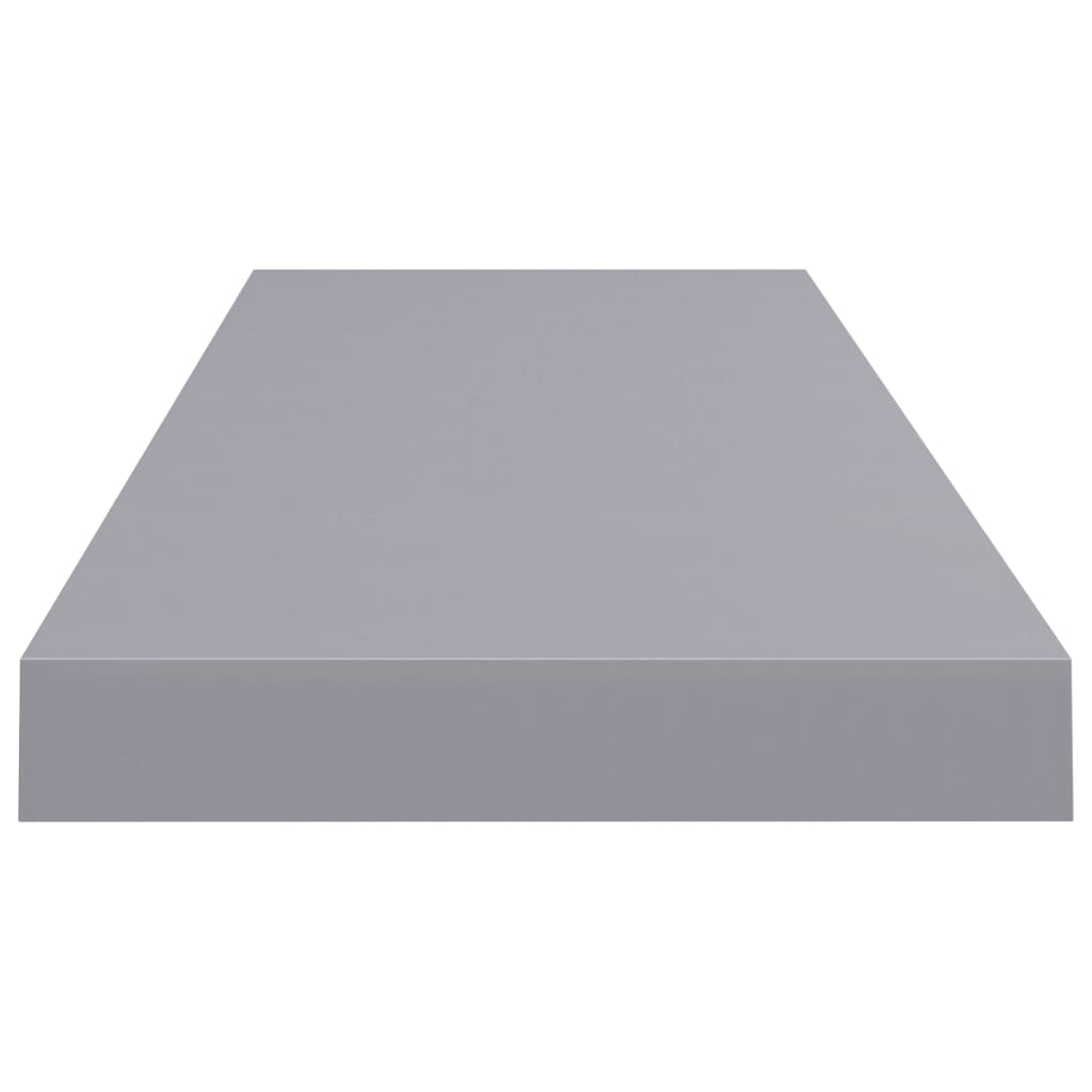 Plovoucí Nástěnné Police 4 Ks Šedé 80 X 23,5 X 3,8 Cm Mdf Šedá