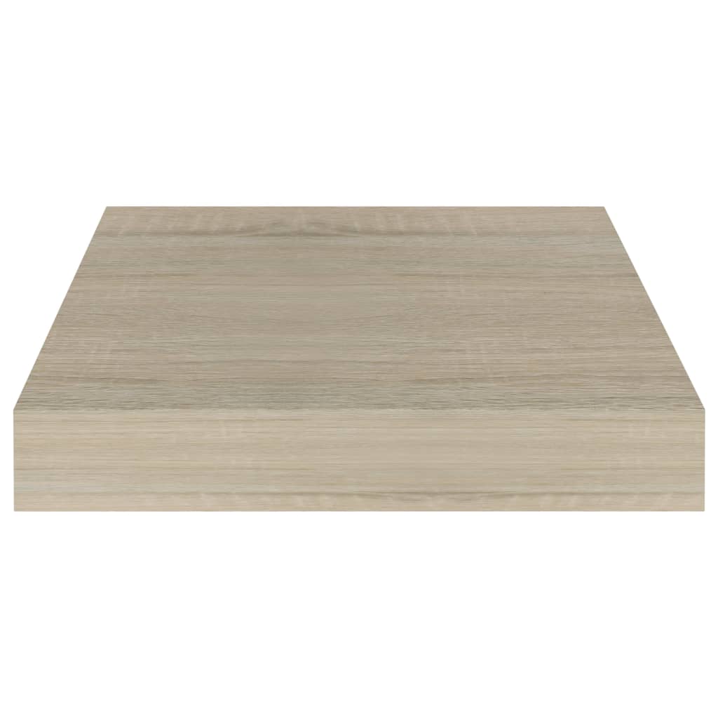 Plovoucí Nástěnné Police 2 Ks 23 X 23,5 X 3,8 Cm Mdf Dub