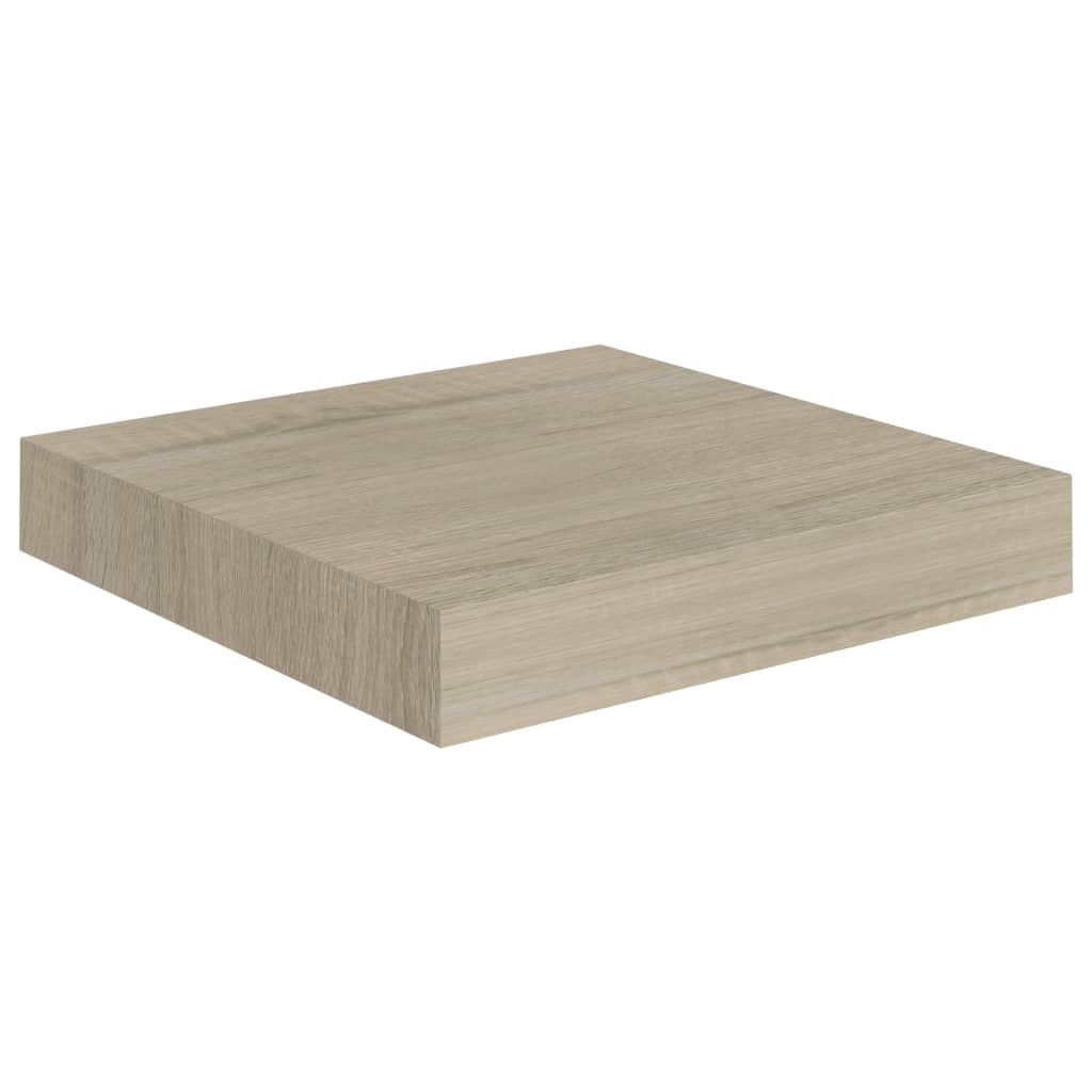 Plovoucí Nástěnné Police 4 Ks 23 X 23,5 X 3,8 Cm Mdf Dub