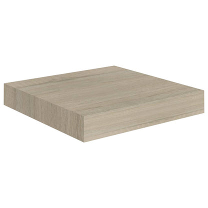 Plovoucí Nástěnné Police 4 Ks 23 X 23,5 X 3,8 Cm Mdf Dub
