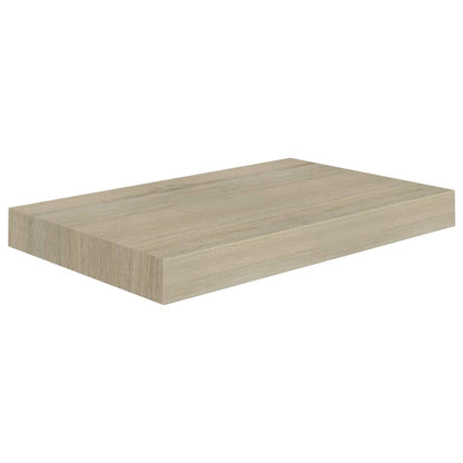 Plovoucí Nástěnné Police 2 Ks 40 X 23 X 3,8 Cm Mdf Dub