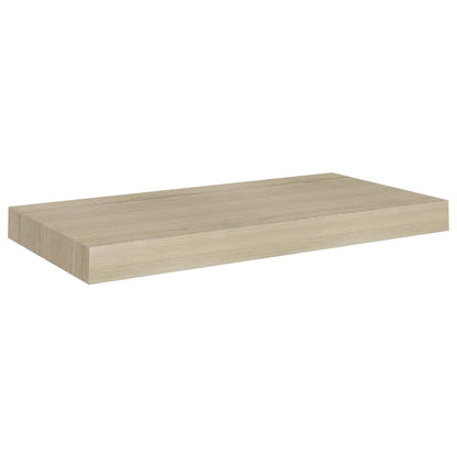 Plovoucí Nástěnné Police 2 Ks 50 X 23 X 3,8 Cm Mdf Dub