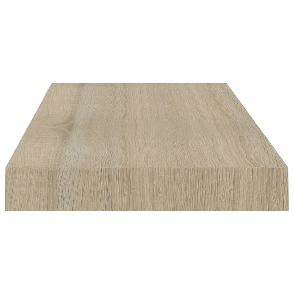 Plovoucí Nástěnné Police 4 Ks 50 X 23 X 3,8 Cm Mdf Dub