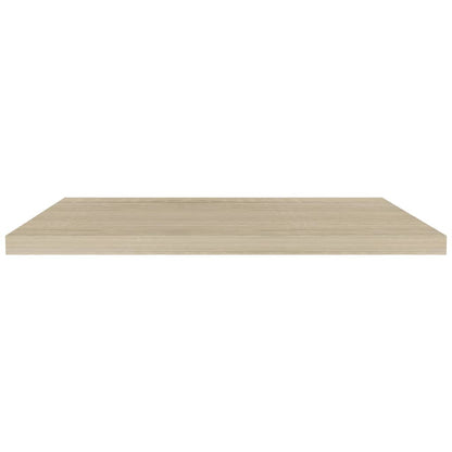 Plovoucí Nástěnné Police 2 Ks 90 X 23,5 X 3,8 Cm Mdf Dub