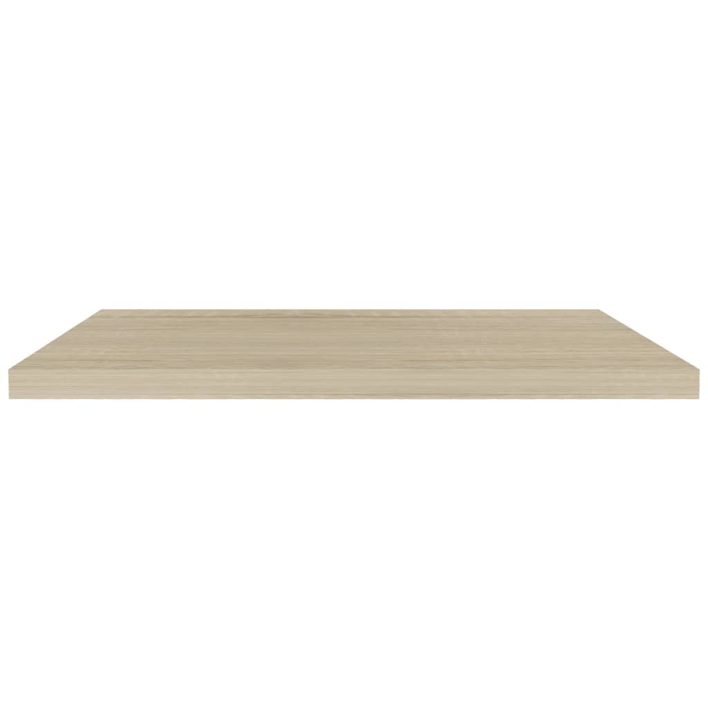 Plovoucí Nástěnné Police 4 Ks 90 X 23,5 X 3,8 Cm Mdf Dub